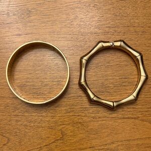 Banana Republic Elegant Gold & Cream Bracelets